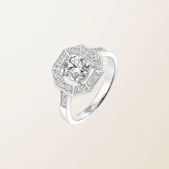 Bague Art Déco Rond 6 mm^GEMMYO Clearance
