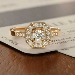 Bague Art Déco Rond 4 mm^GEMMYO New