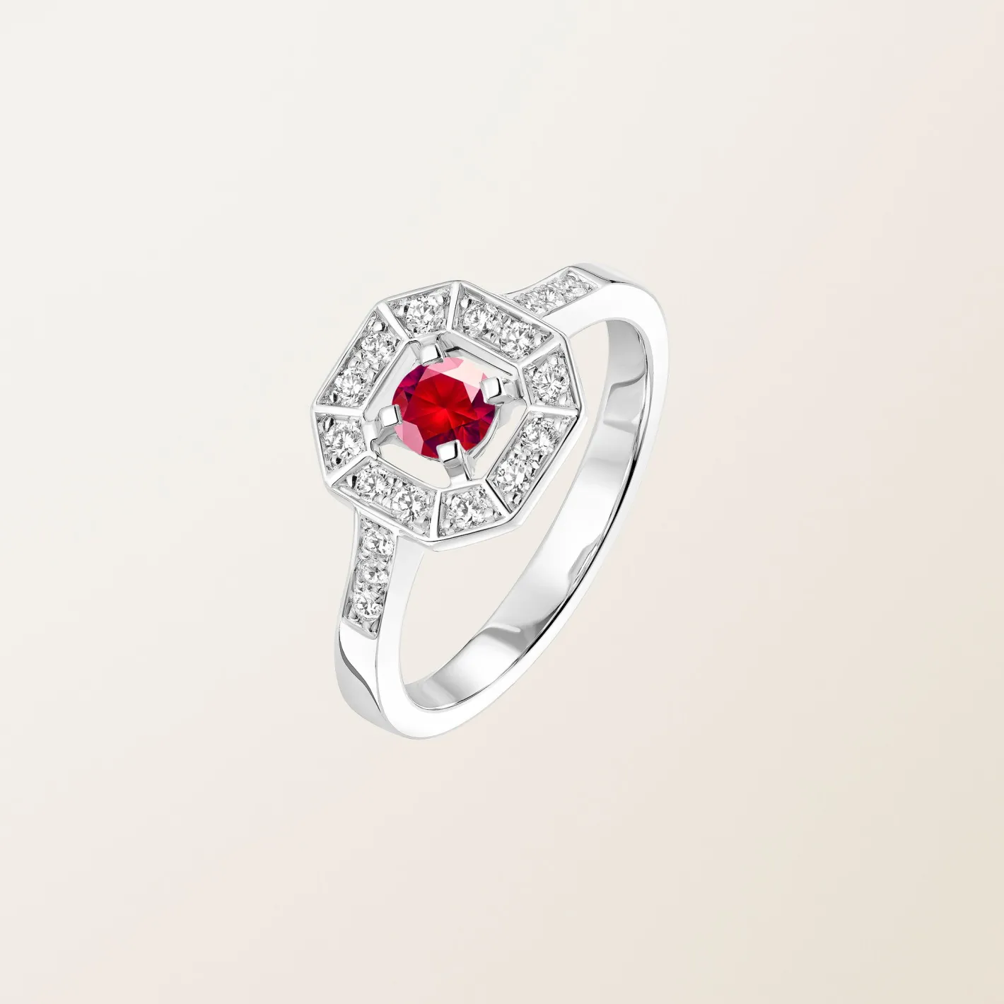 Bague Art Déco Rond 4 mm^GEMMYO Clearance