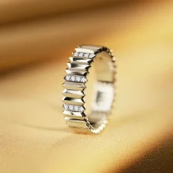Bague Entaille M Pavée^GEMMYO Online