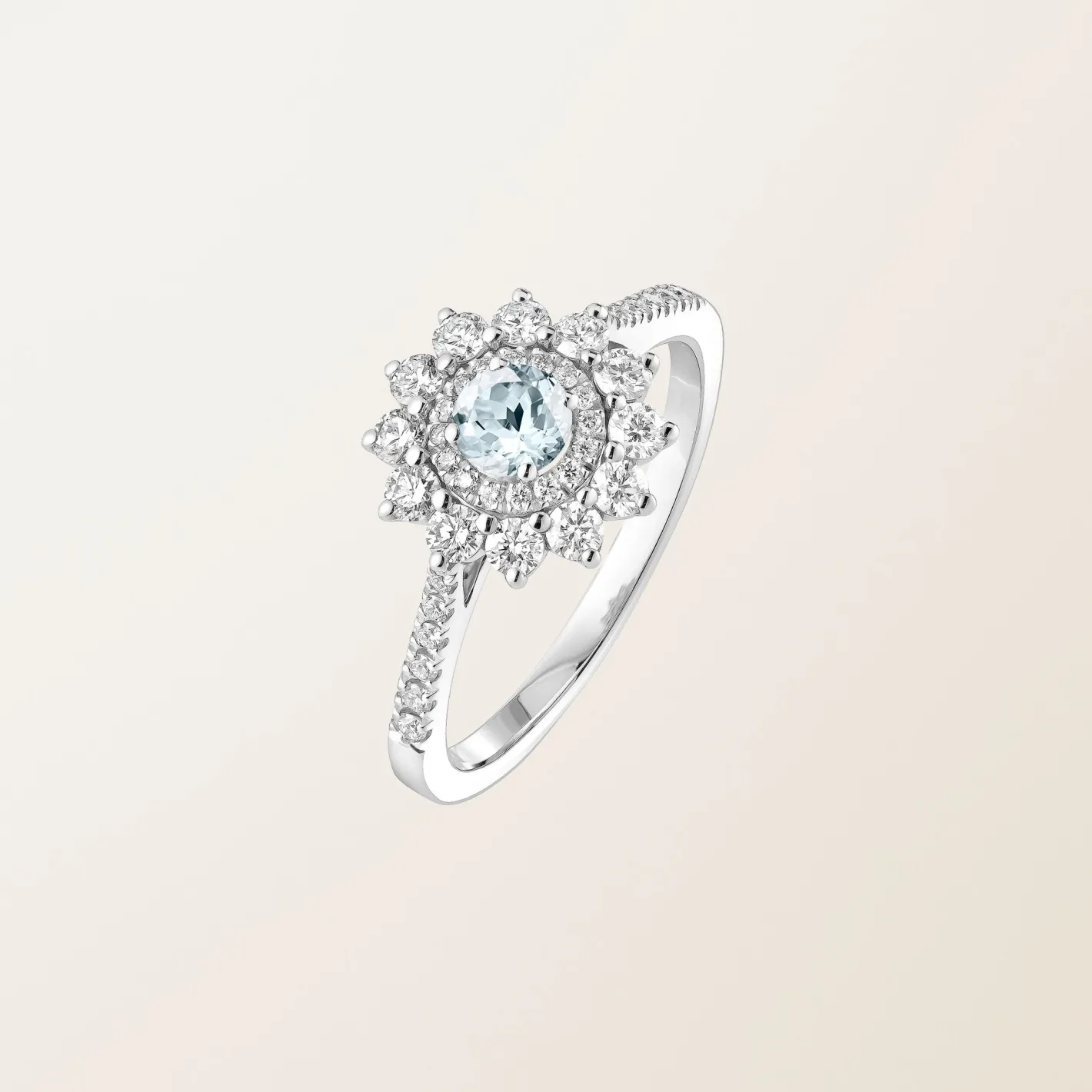 Bague Lefkos 4 mm Pavée^GEMMYO Outlet