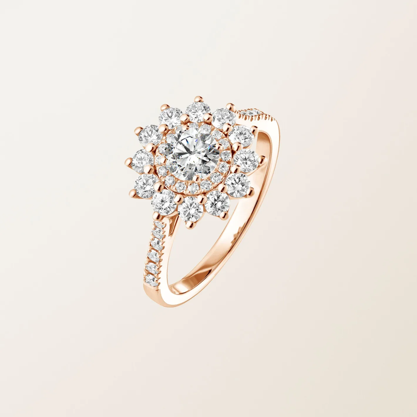 Bague Lefkos 5 mm Pavée^GEMMYO Hot