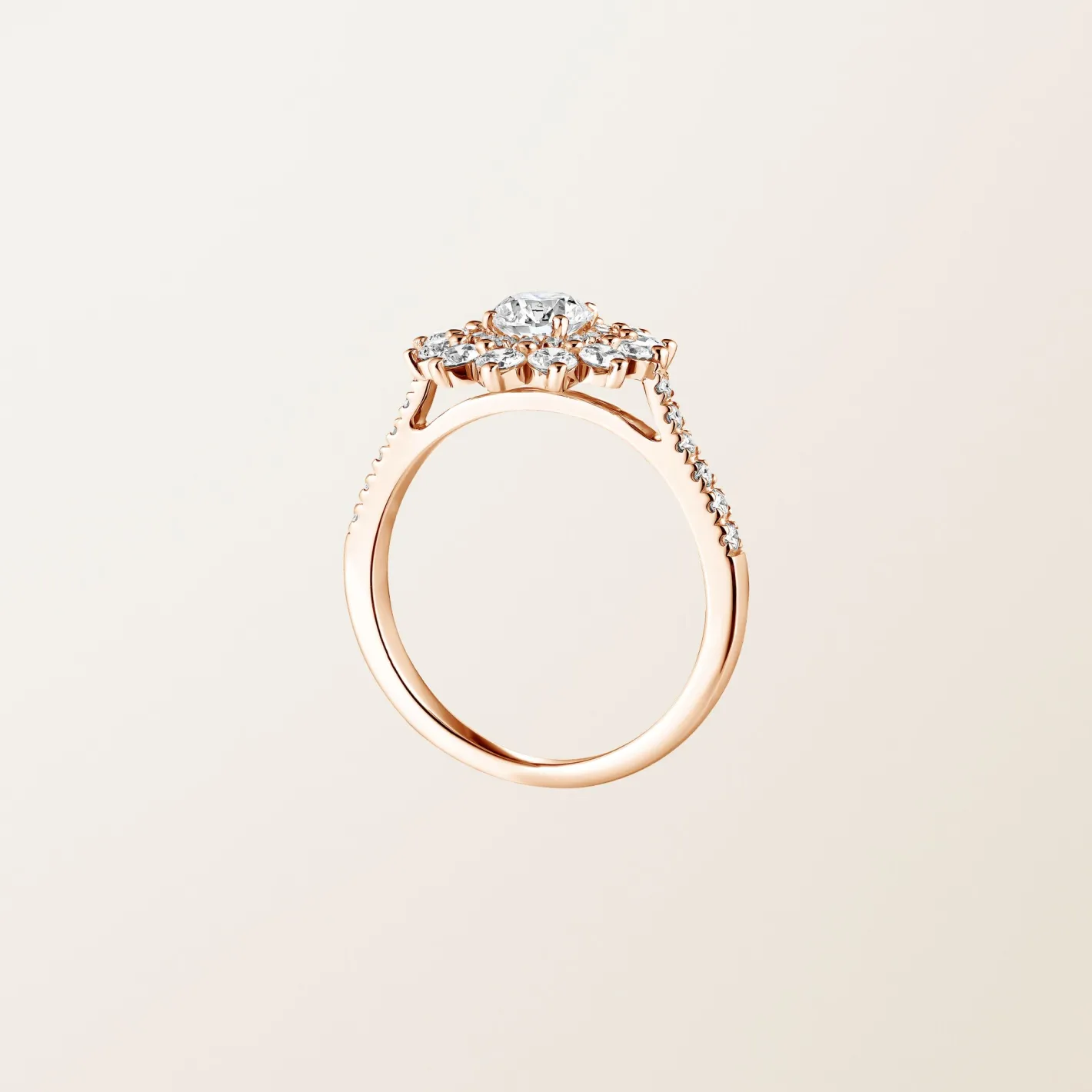 Bague Lefkos 5 mm Pavée^GEMMYO Hot