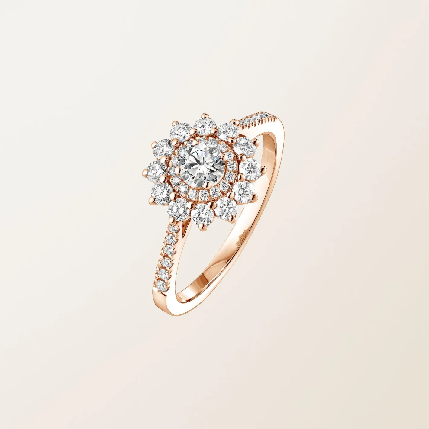 Bague Lefkos 4 mm Pavée^GEMMYO Sale