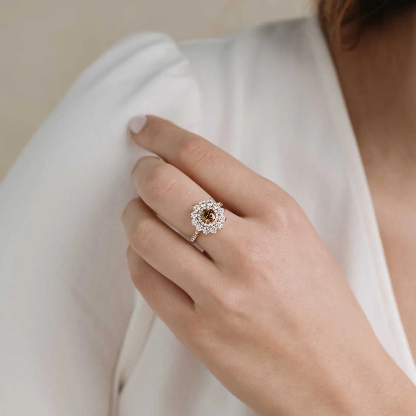 Bague Lefkos 6 mm Pavée^GEMMYO Outlet