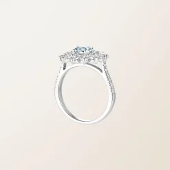Bague Lefkos 6 mm Pavée^GEMMYO Online