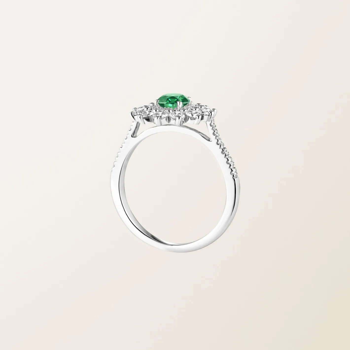 Bague Lefkos 5 mm Pavée^GEMMYO Discount