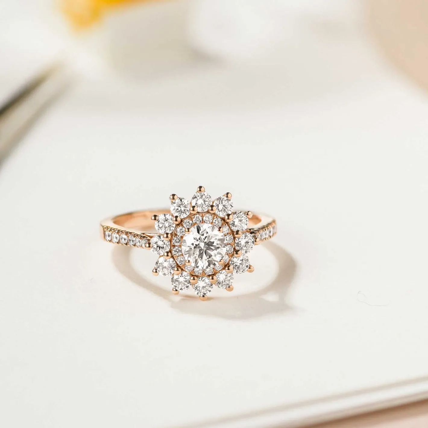 Bague Lefkos 5 mm Pavée^GEMMYO Discount