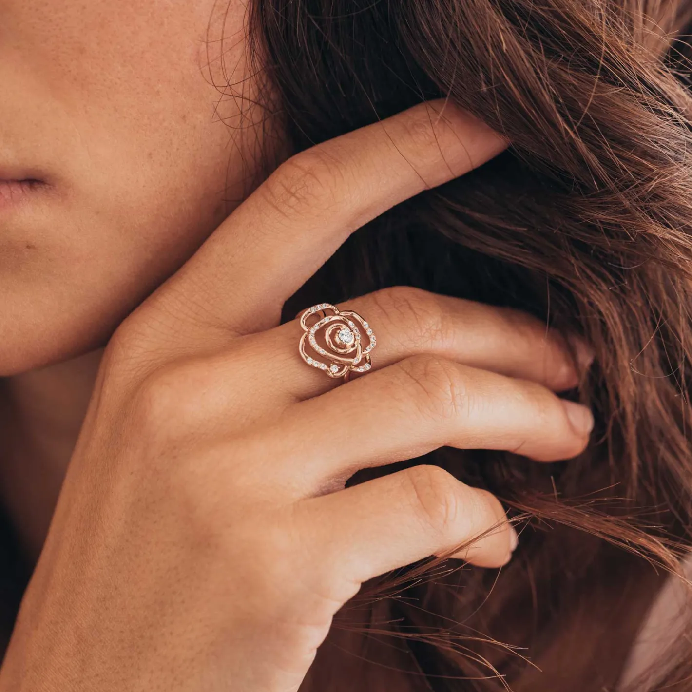 Bague PrimaRosa Pavée^GEMMYO Discount