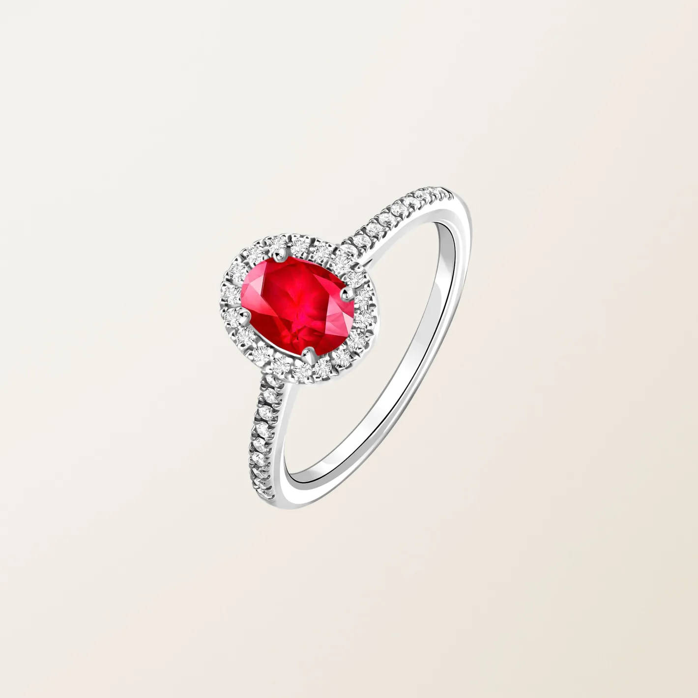 Bague Rétromantique Ovale Pavée^GEMMYO Online