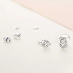 Boucles d'oreilles Baby Rétromantique Poires Pavées^GEMMYO Fashion