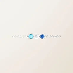 Bracelet rama Trio Bleu^GEMMYO New