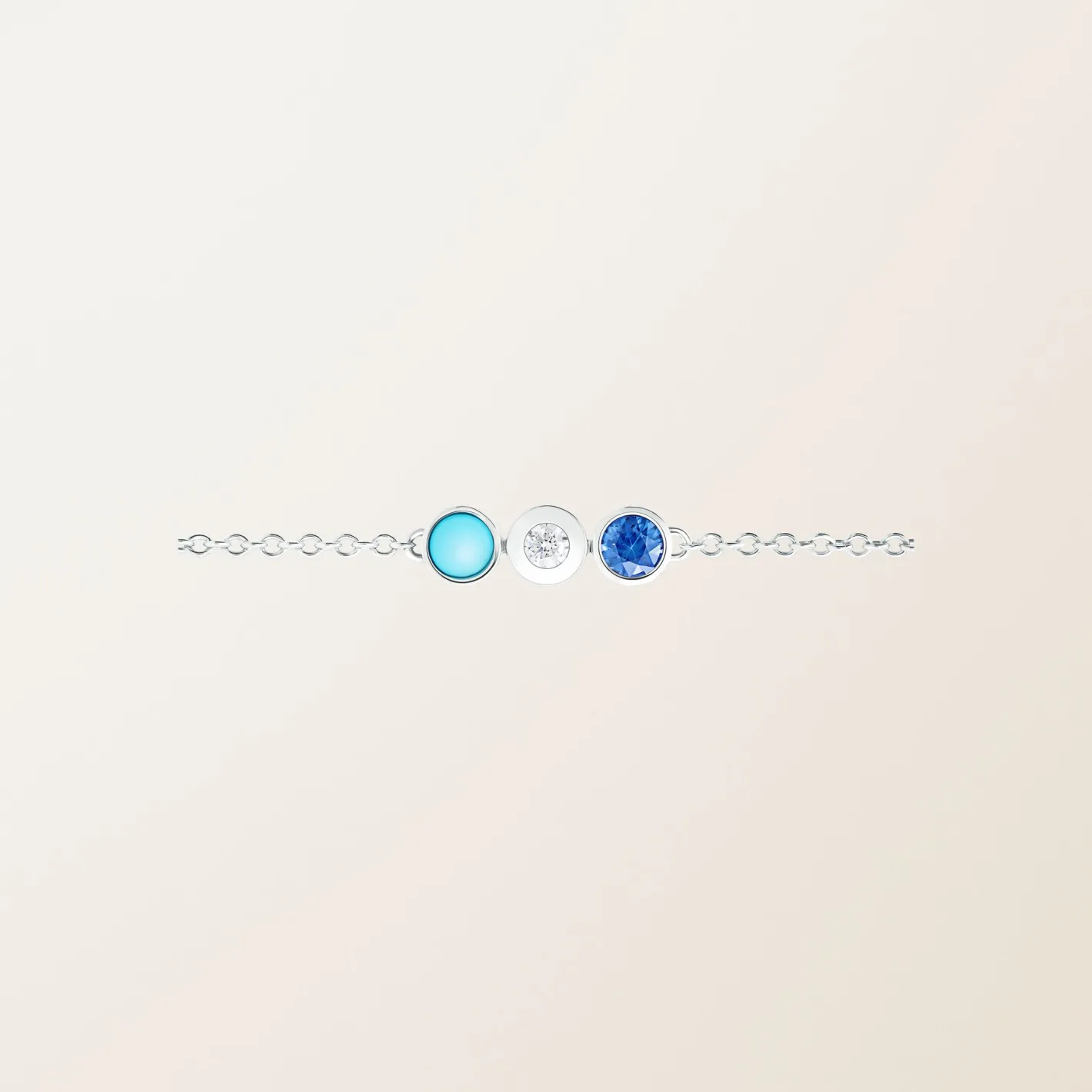 Bracelet rama Trio Bleu^GEMMYO New
