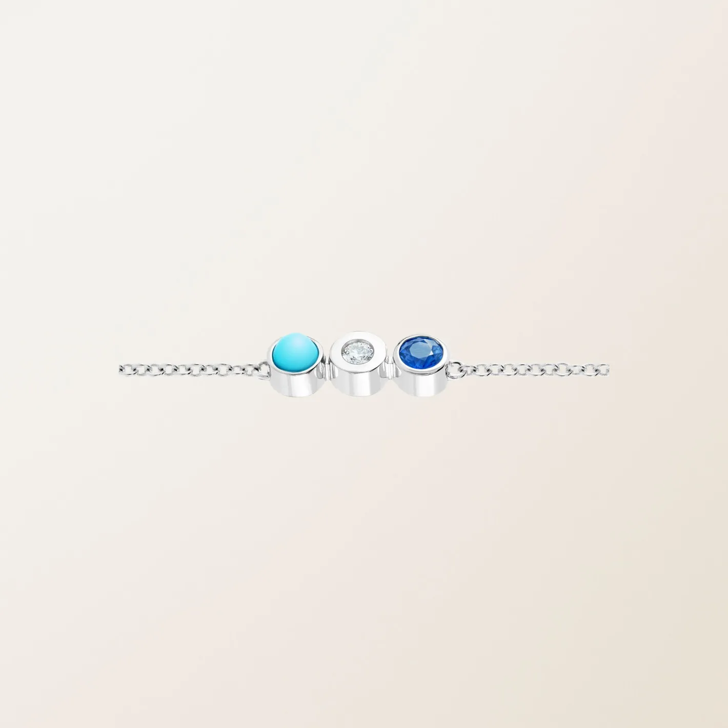 Bracelet rama Trio Bleu^GEMMYO New